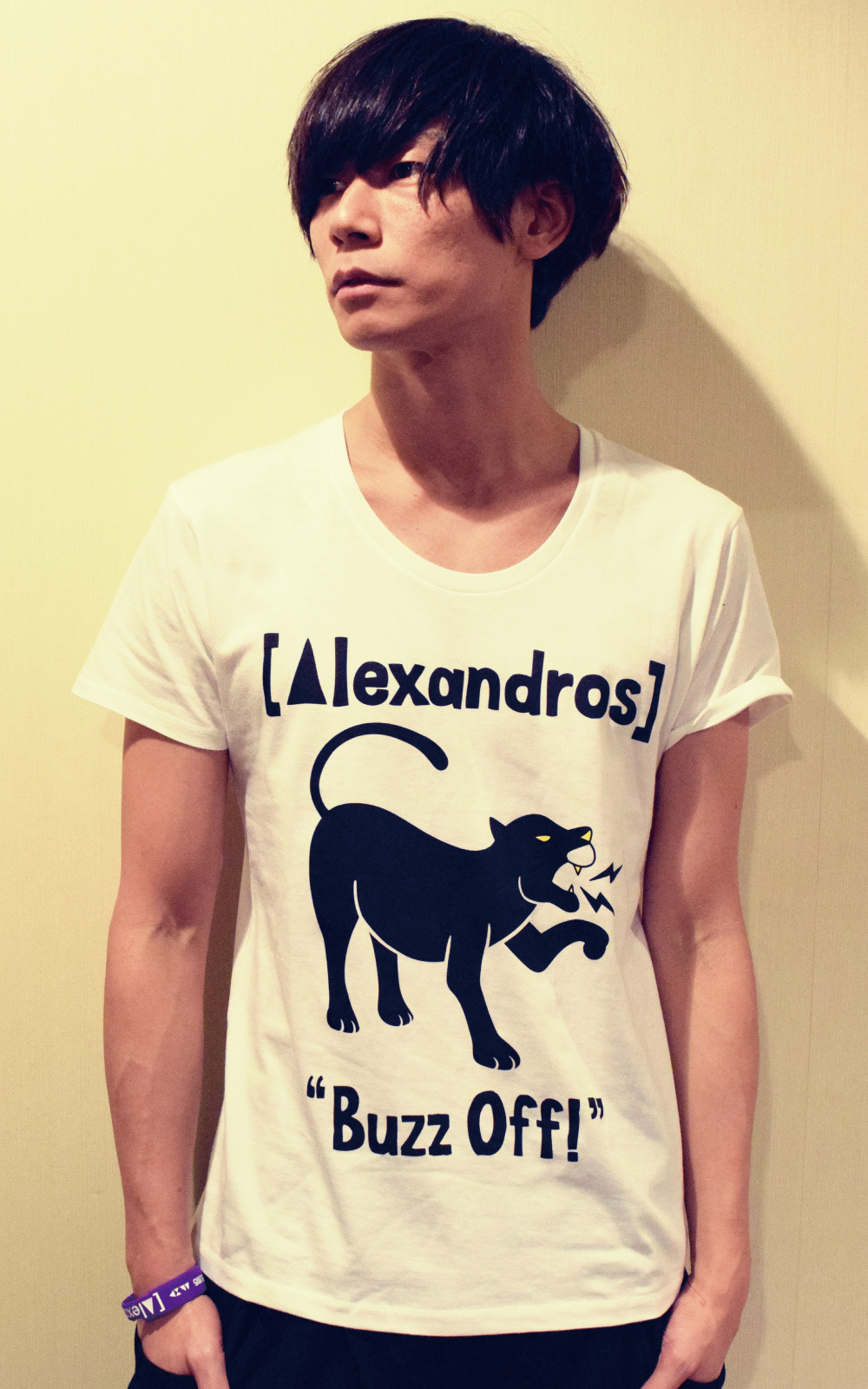 ブラックパンサーTシャツ(ホワイト)<br>XS/S/M/L<br>¥3,000