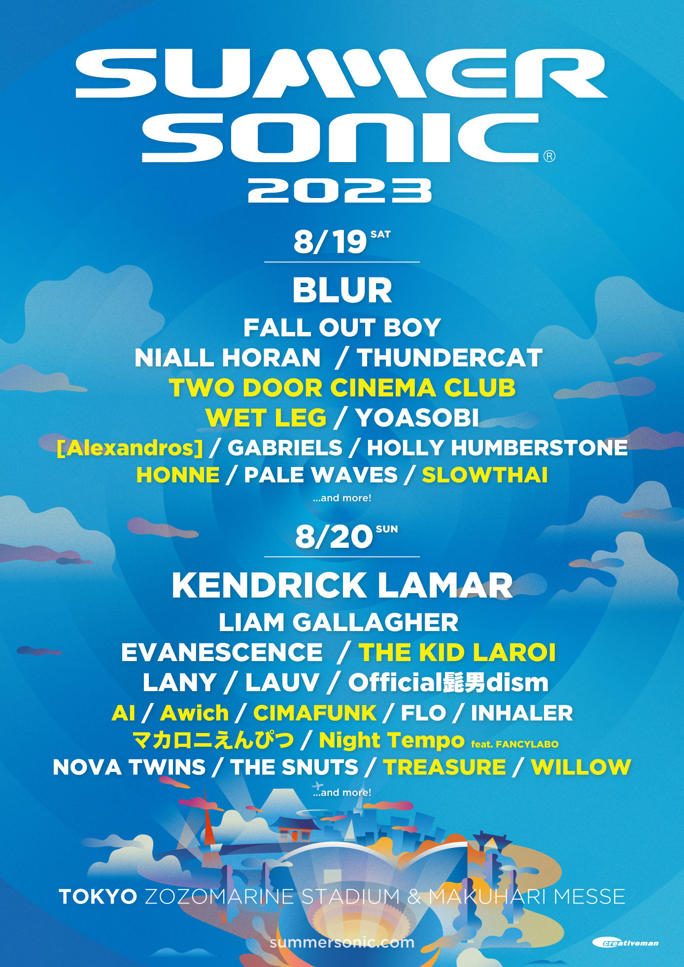 SUMMER SONIC 2023』出演決定 | ［Alexandros］Official Site