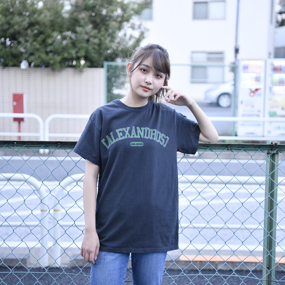 【NEW】Vintage Style T-Shirt(Black×Green)