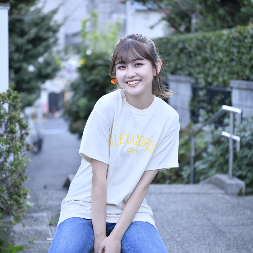 【NEW】Vintage Style T-Shirt(Natural×Yellow)