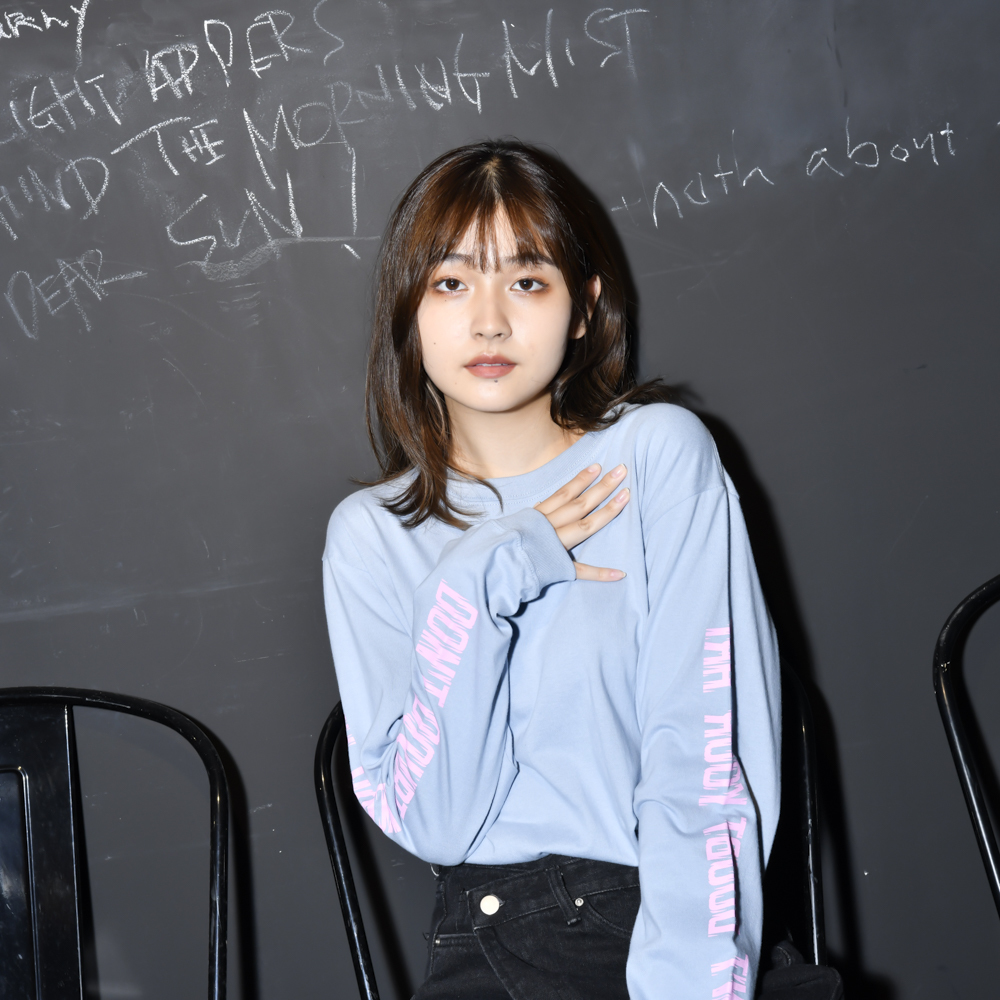 【NEW】"Don't Doubt Your Art" Long Sleeve Tee(Acid Blue)