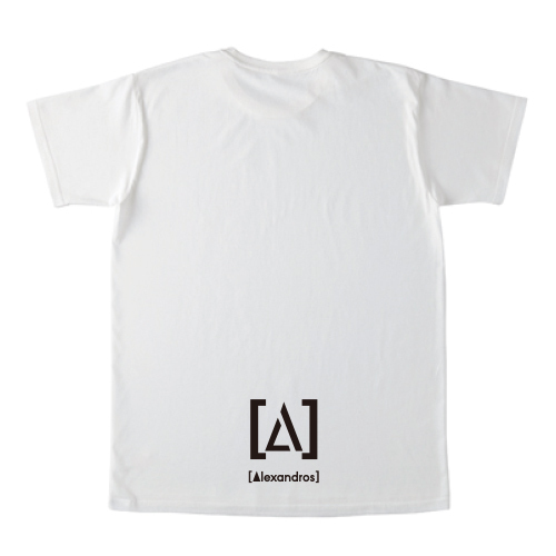 Alexandros］Tシャツ (ホワイト／Lサイズ)-