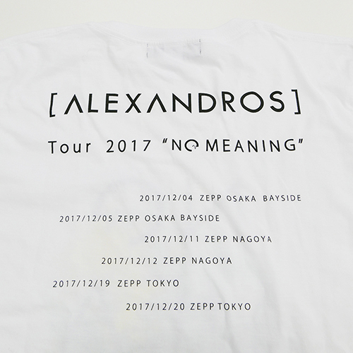 【SPECIAL PRICE】NO MEANING Tour TEE(WHITE)