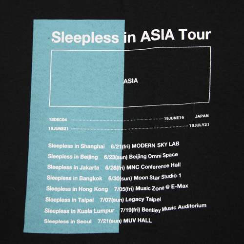 【SPECIAL PRICE】Sleepless in ASIA Tour TEE(BLACK)