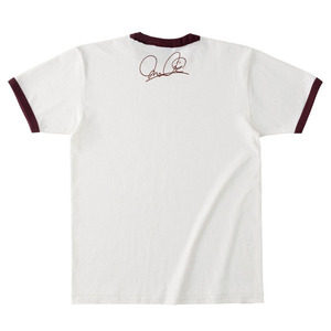 DGAF Cat Tee（Natural x Burgundy）