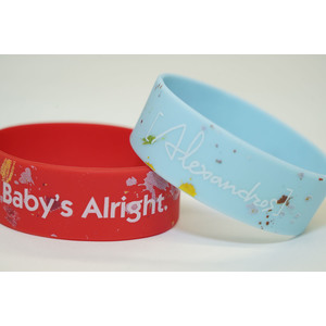 Baby's Alright Rubber Band（Red/Light Blue）