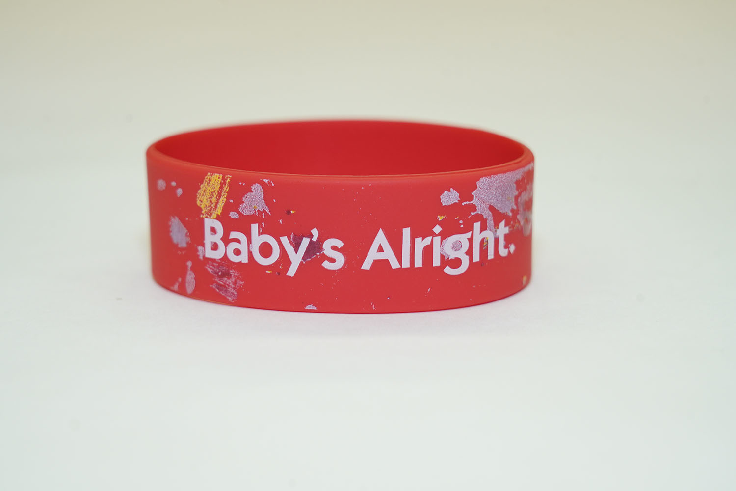 Baby's Alright Rubber Band（Red/Light Blue） 