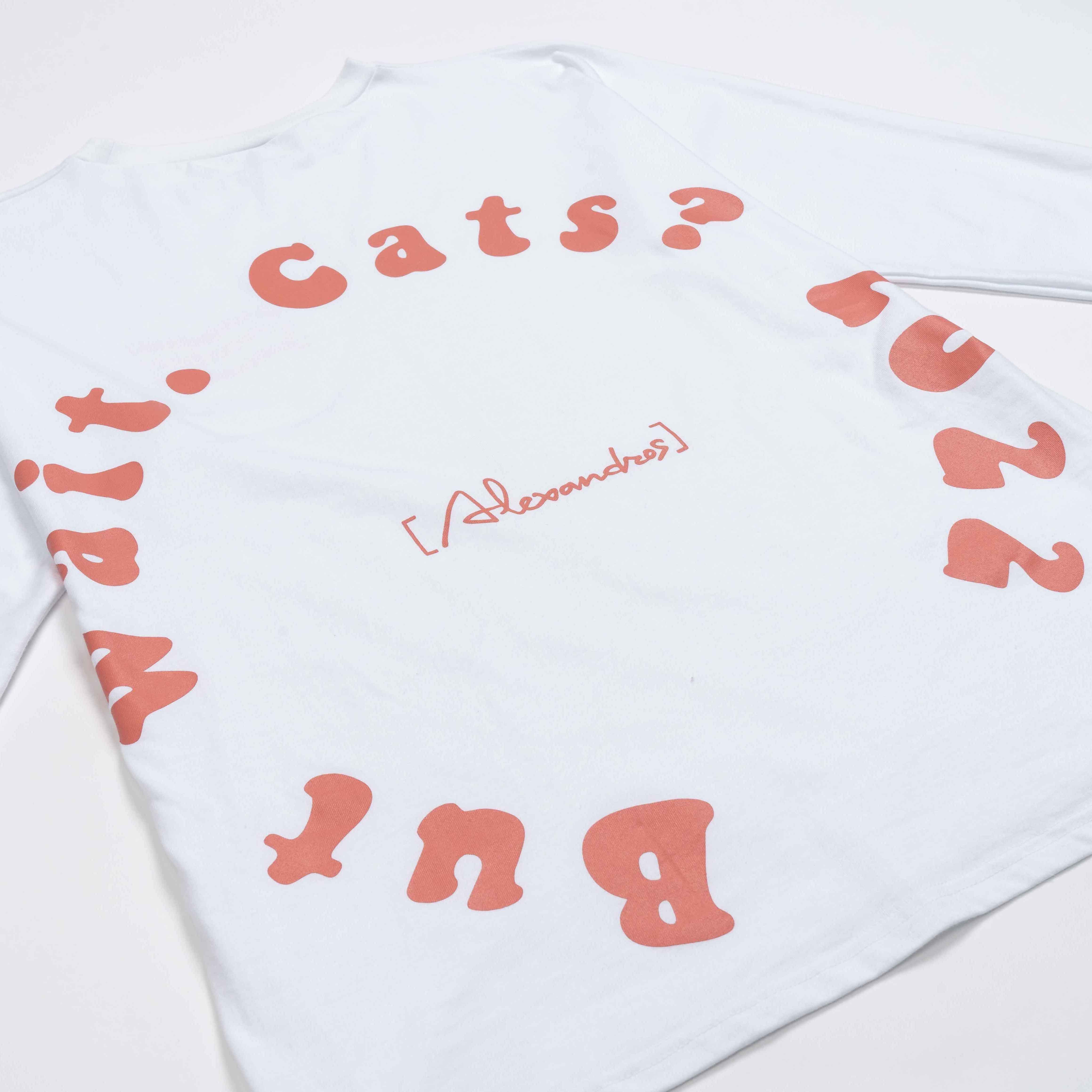 But wait. Cats? 2022 Long Sleeve Tee (White) 