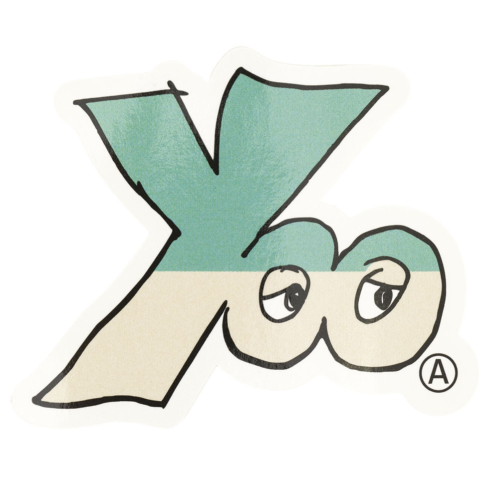 【受注生産】Yoo Logo Sticker (green×Off-White) 