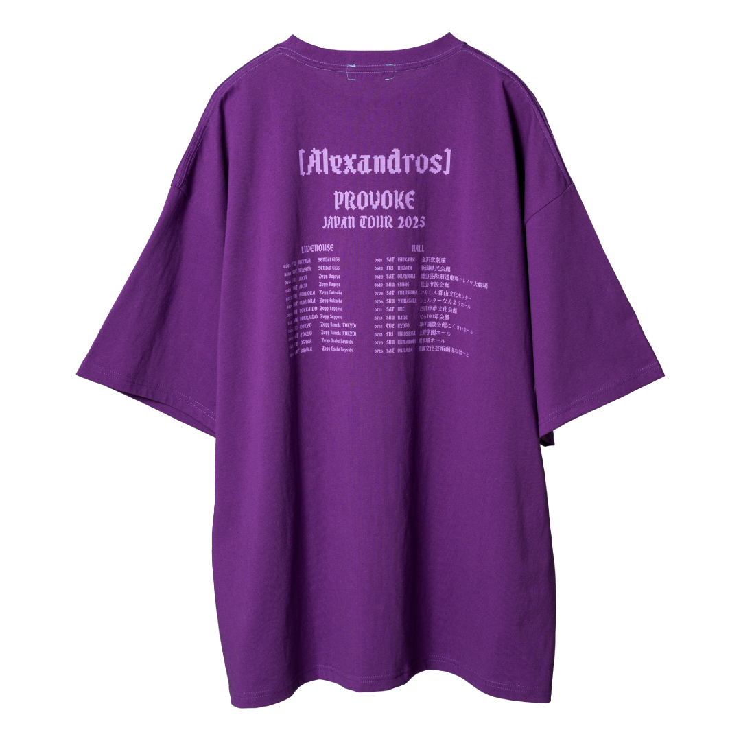 "PROVOKE" TOUR TEE (purple)..会場販売価格:4,000円