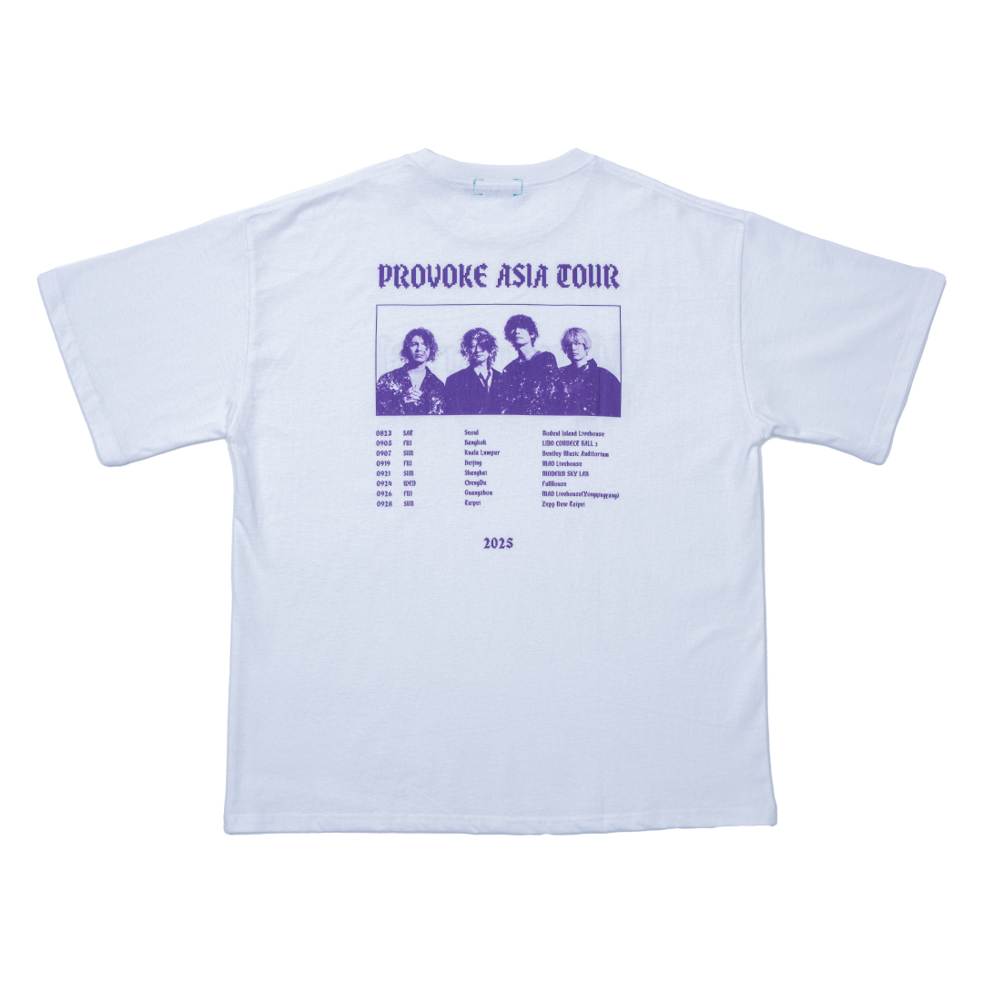 "PROVOKE" ASIA TOUR TEE (White)..会場販売価格:※各国によって異なります
