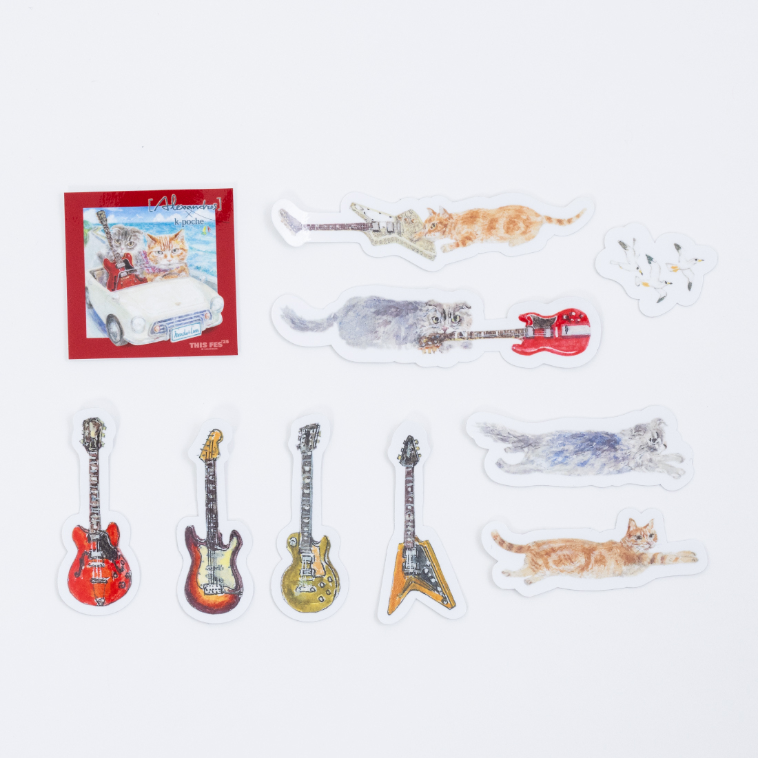 白井眞輝監修 クッキー缶フレイクシール Illustration by 高原美和