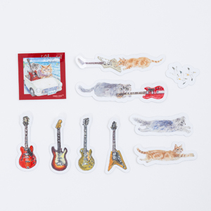 白井眞輝監修 クッキー缶フレイクシール Illustration by 高原美和