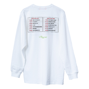 THIS FES '25 TIME TABLE LONG TEE (WHITE)