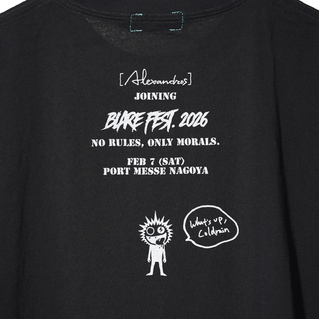 EVENT LIMITED Tee [BLARE FEST. 2026 ver] (BLACK) ..会場販売価格:4,000円 