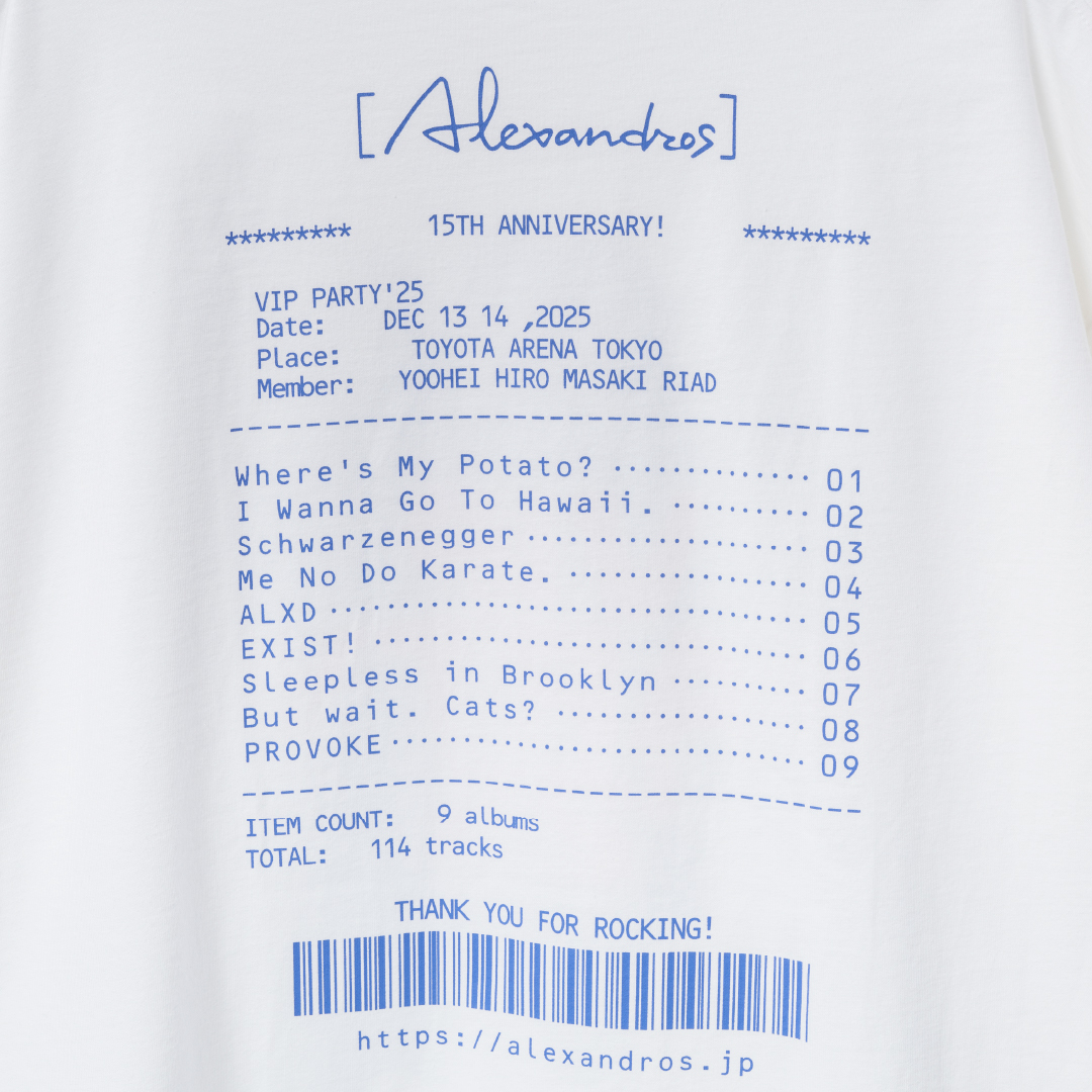 VIP PARTY'25 MEMBER TEE（WHITE）