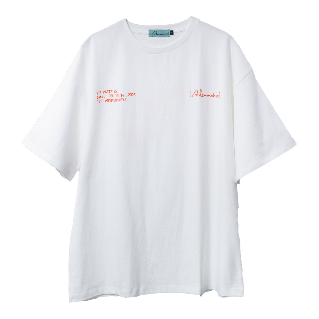 VIP PARTY'25 LOGO TEE(WHITE)