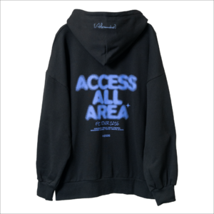 ACCESS ALL AREA FULL ZIP HOODIE（BLACK）