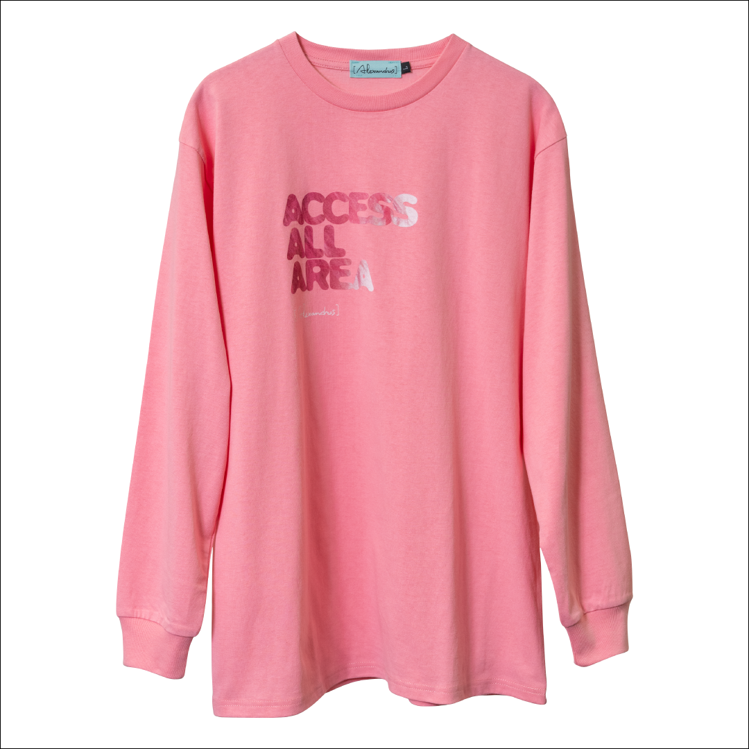 ACCESS ALL AREA LONG TEE（PINK・Masa Pink Model） | [Alexandros