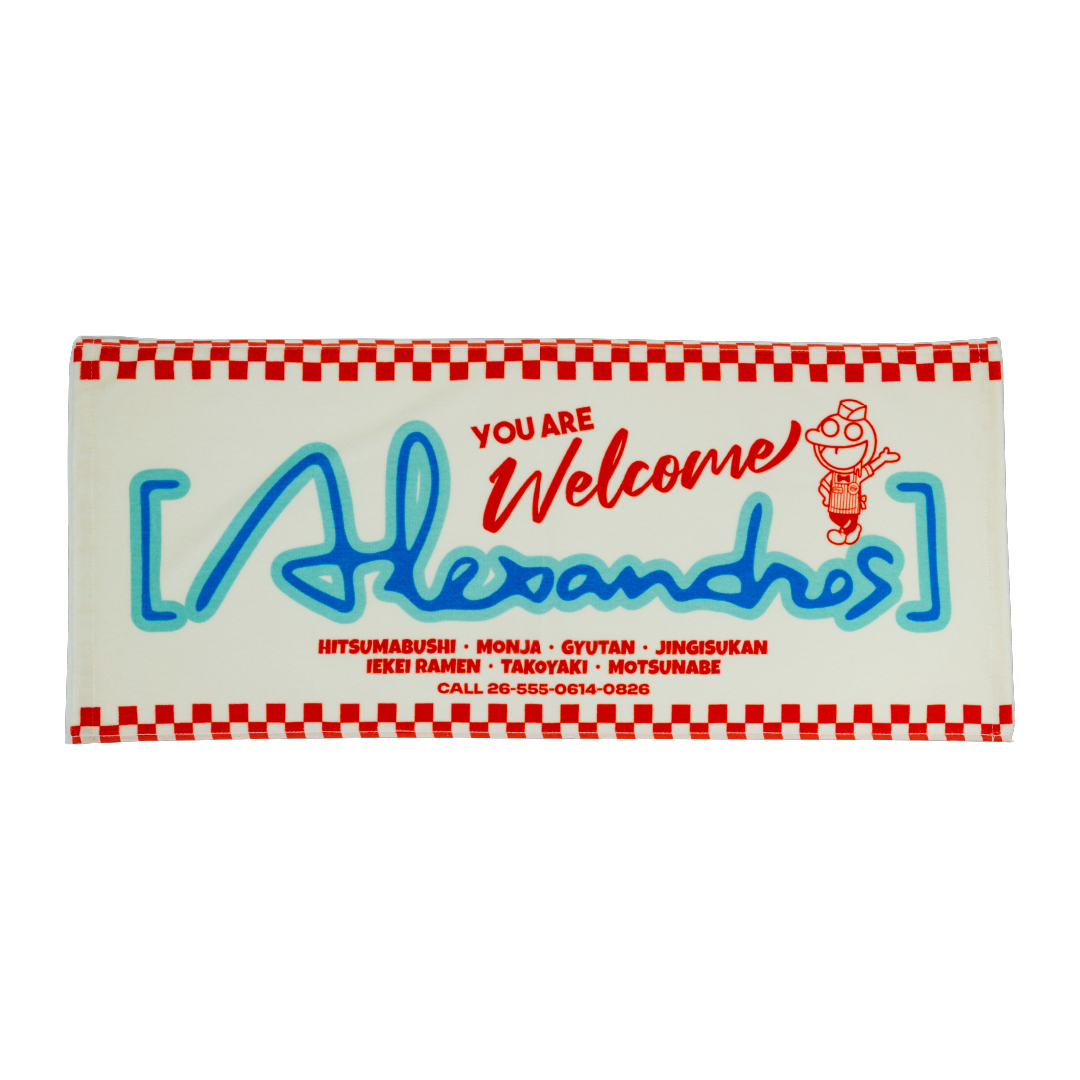 YAW TOUR TOWEL（2color）.会場販売価格:2,000〜2,300円 　