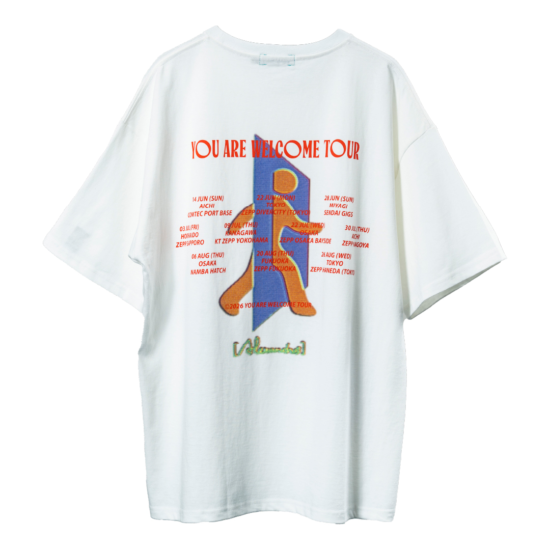 YAW TOUR TEE A (WHITE) ..会場販売価格:4,500円 