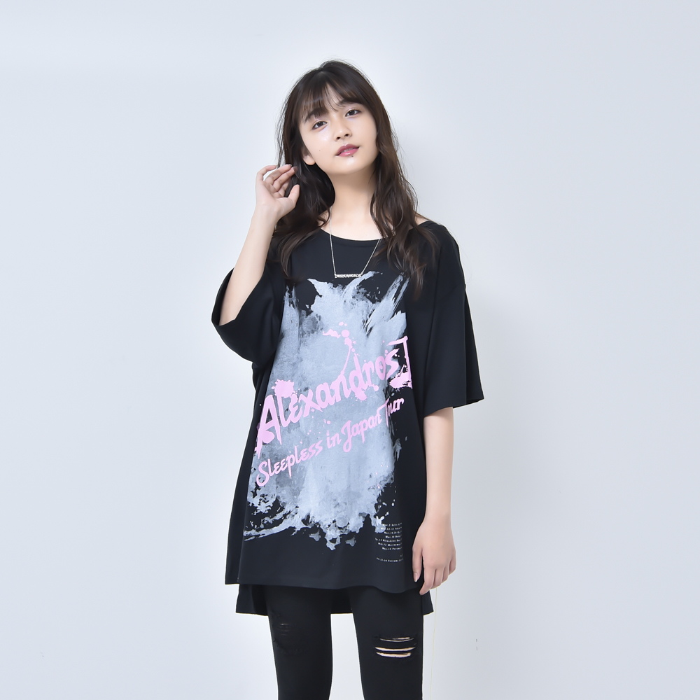 ASYMMETRY SLIT TEE (BLACK)(Sleepless in Japan Arena Tour FINAL限定)