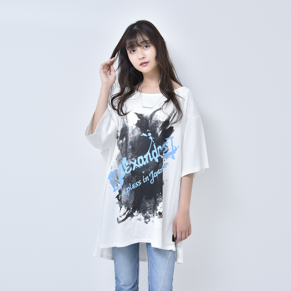 【NEW】ASYMMETRY SLIT TEE (WHITE)(Sleepless in Japan Arena Tour FINAL限定)