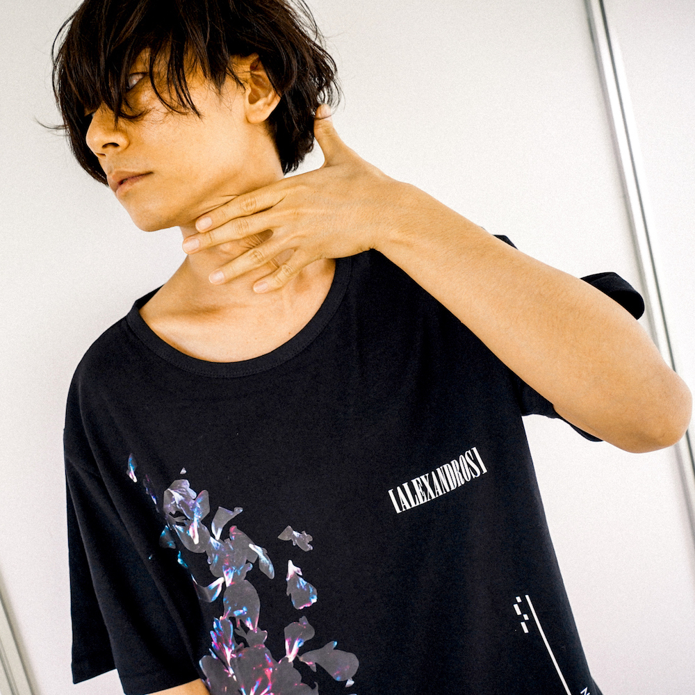 DIRTY FLOWER TEE(BLACK)