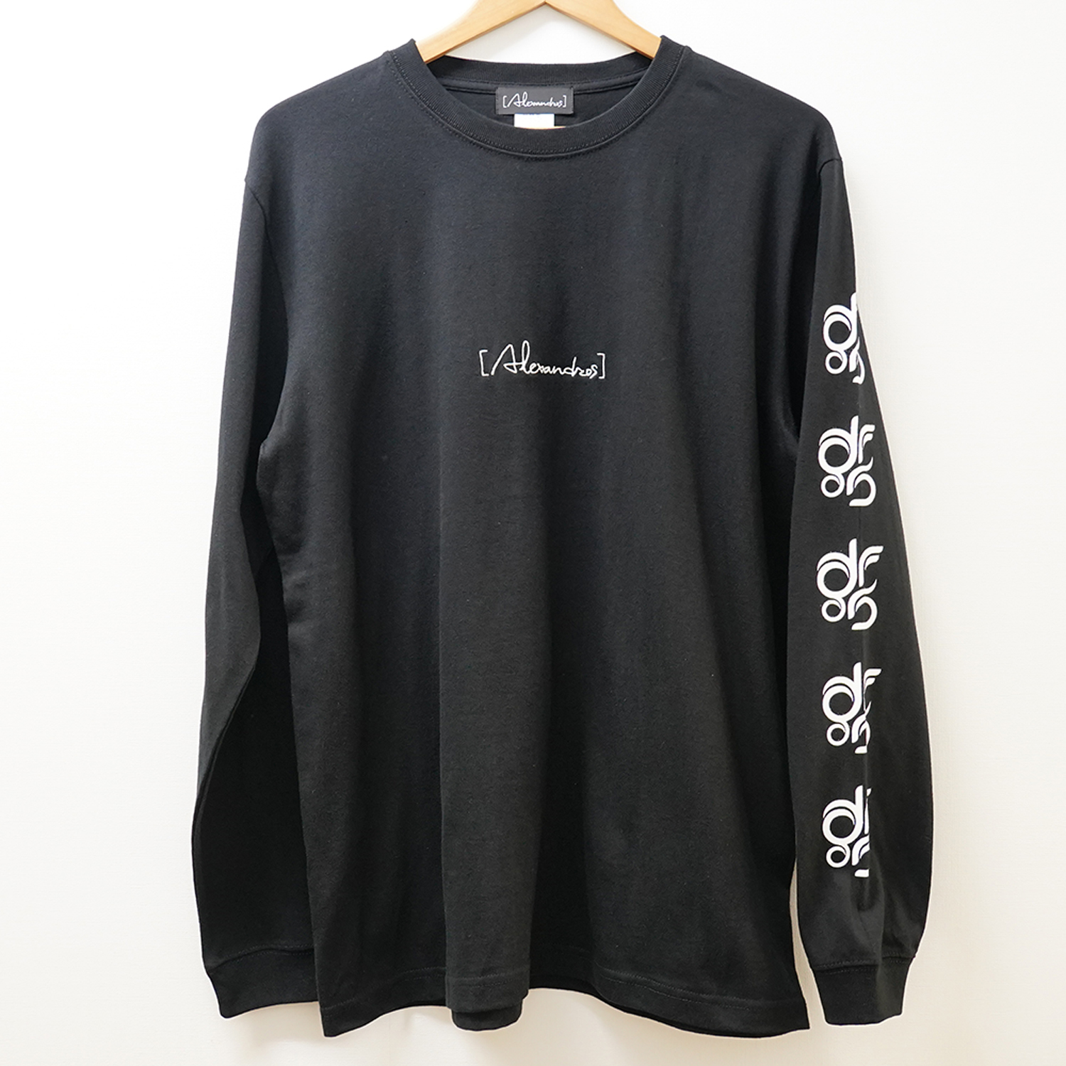 DROS LOGO LONG SLEEVE TEE(BLACK)