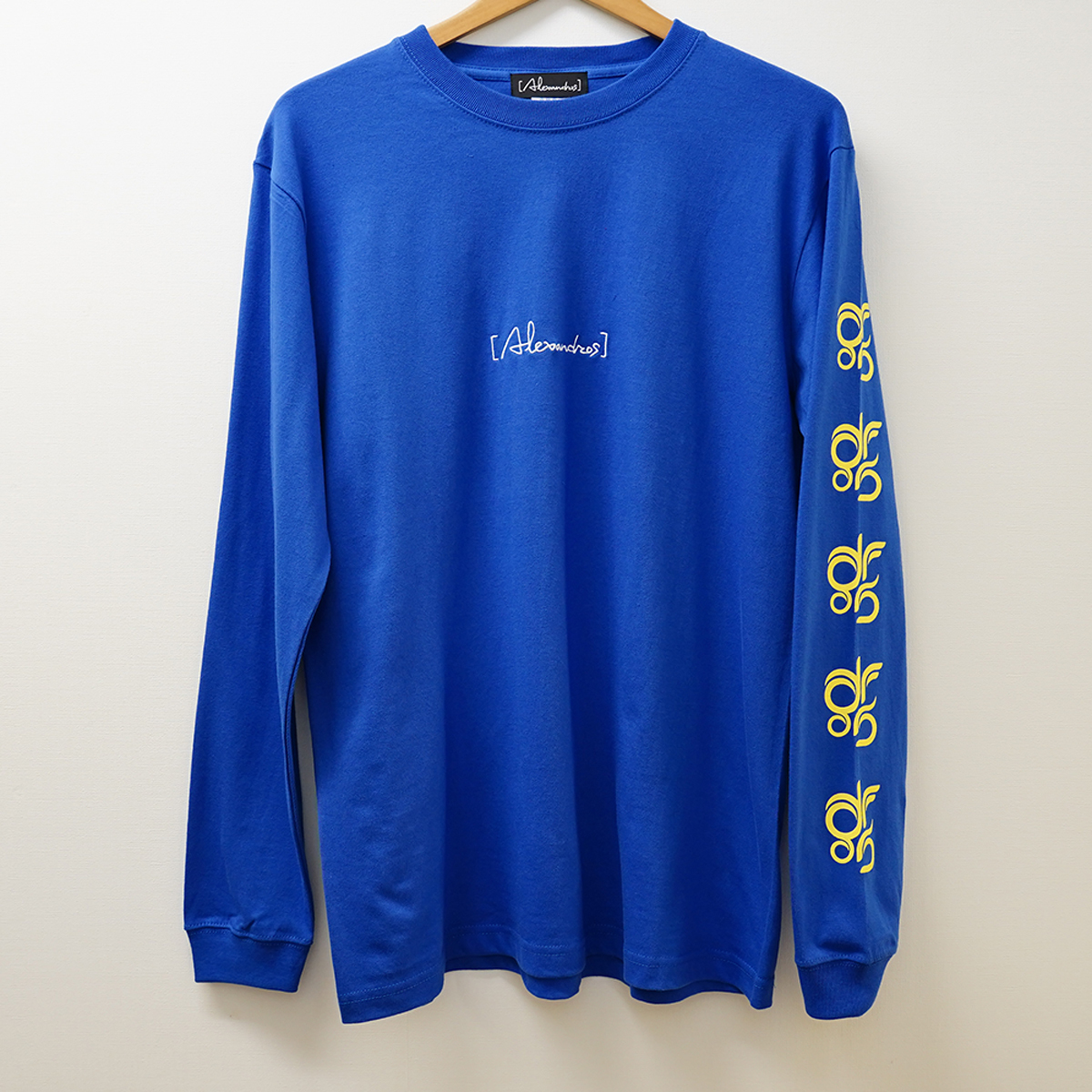 DROS LOGO LONG SLEEVE TEE(BLUE)