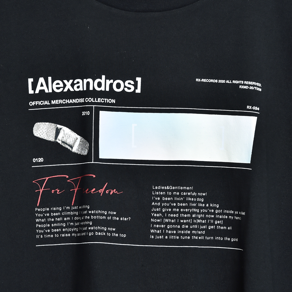 For Freedom Tee Black Alexandros