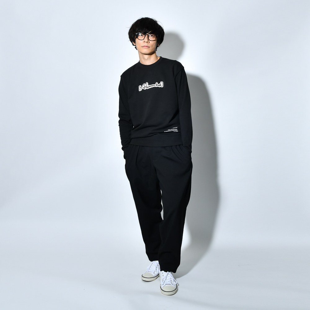 Patch Sweat Shirt (Black)