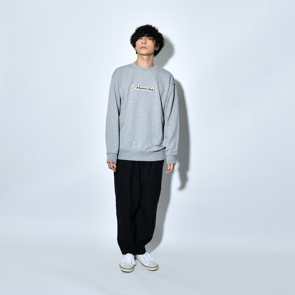 Patch Sweat Shirt (Heather gray)