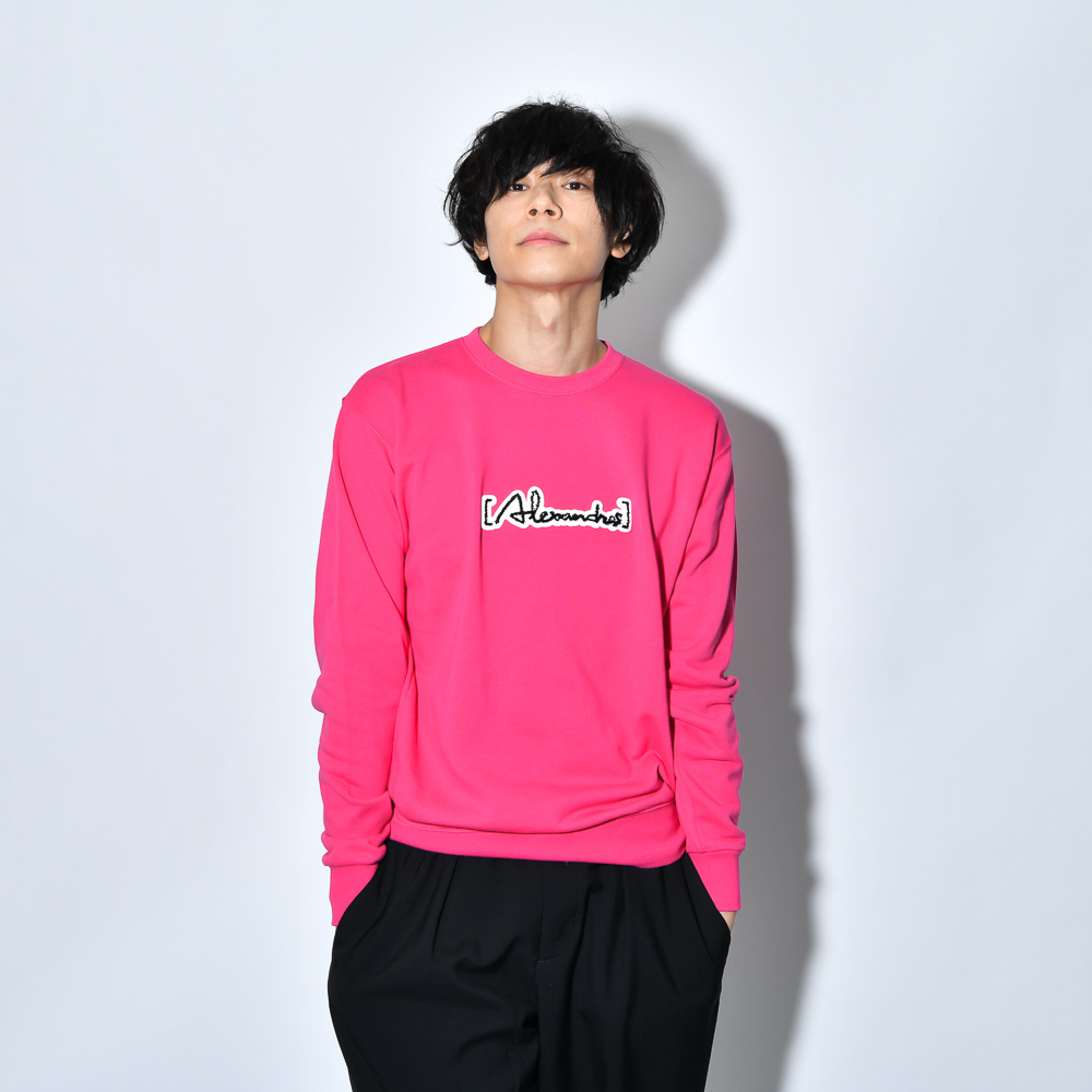 Patch Sweat Shirt (flamingo_pink)