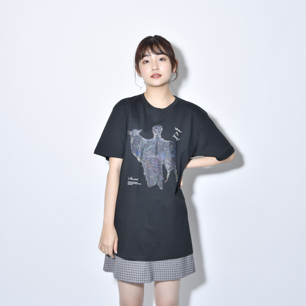 【NEW】Where's My Yoyogi? TEE (スケルトン・黒)