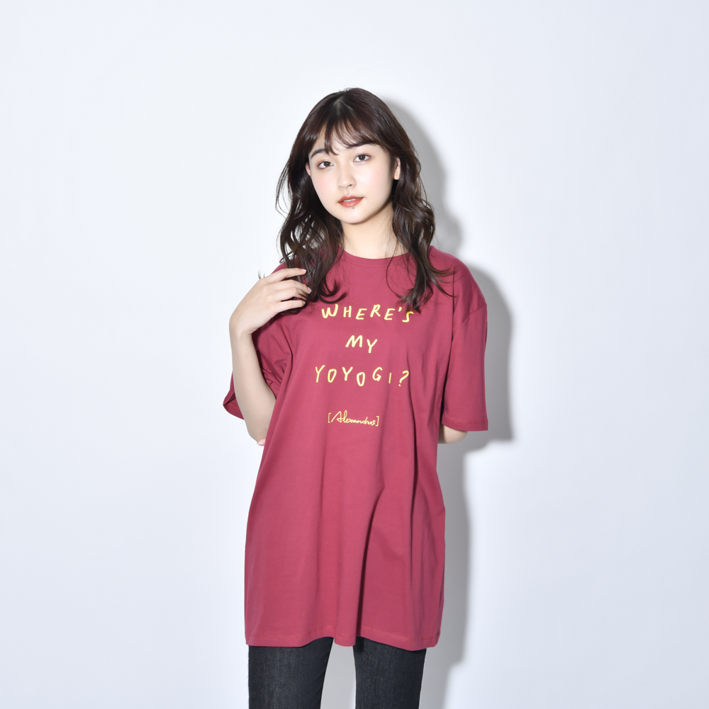 【NEW】Where's My Yoyogi? LOGO TEE (Burgundy)