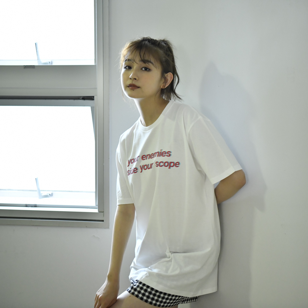 【NEW】Glitch Logo Tee(White)